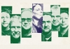 An image of the members of Oysterband on green backgrounds, and June Tabor on a blue background. An image of the members of Oysterband on green backgrounds, and June Tabor on a blue background.