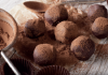 Chocolate balls covered in cacao Chocolate balls covered in cacao