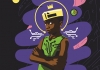 A cartoon of a boy crossing his arms and wearing a crown A cartoon of a boy crossing his arms and wearing a crown
