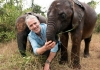 Gordon Buchanan with an elephant Gordon Buchanan with an elephant