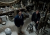 Actors Armie Hammer and Geoffry Rush look up to the camera whilst in an artist's studio Actors Armie Hammer and Geoffry Rush look up to the camera whilst in an artist's studio