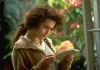 Actor Helena Bonham Carter reads a letter. Actor Helena Bonham Carter reads a letter.
